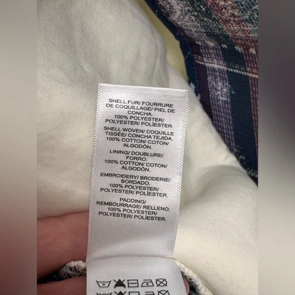 NWT Vest Lucky Brand Oversized Quilted Uniquely crafted Embroidery Vest - Picture 10 of 12